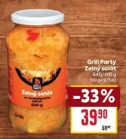 Billa Grill Party Zelní salát nabídka