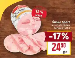 Billa Šunka Sport nabídka