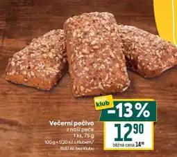 Billa Večerní pečivo nabídka