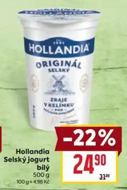 Billa Hollandia Selský jogurt bílý nabídka