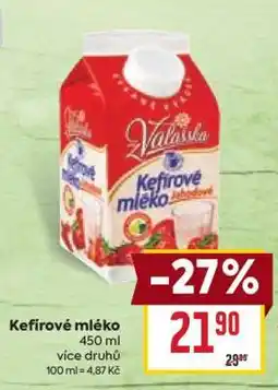 Billa Kefírové mléko nabídka