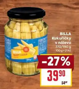 Billa BILLA Kukuřičky v nálevu nabídka