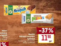 Billa Nestlé Dětská cereální tyčinka nabídka