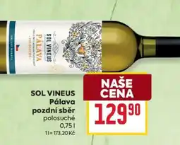 Billa SOL VINEUS Pálava Pozdní sběr polosuché nabídka