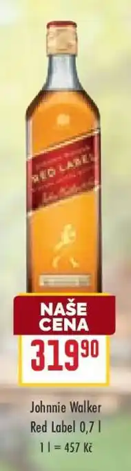 Billa Johnnie Walker Red Label 0,7 l nabídka