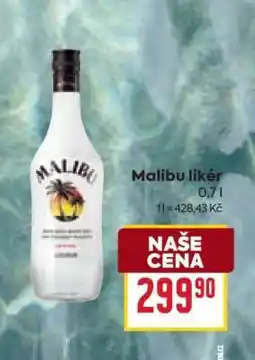 Billa Malibu likér nabídka