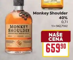 Billa Monkey Shoulder nabídka
