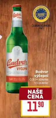 Billa Budvar výčepní nabídka