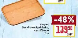 Billa Kesper Servírovací prkénko, certifikace nabídka