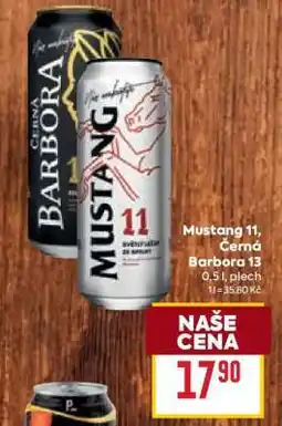 Billa Mustang 11, Černá Barbora 13 nabídka