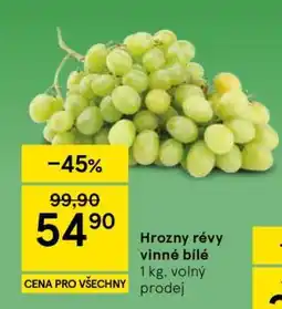 Tesco HROZNY RÉVY VINNÉ BÍLÉ nabídka