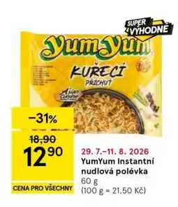 Tesco YumYum Instantní nudlová polévka nabídka