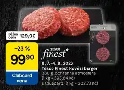Tesco Tesco Finest Hovězí burger nabídka