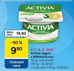 Tesco Activia Jogurt s bifidokulturou nabídka