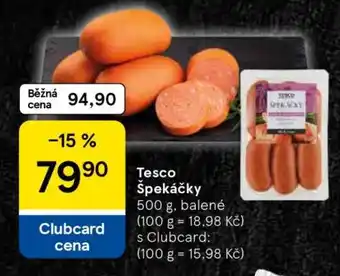 Tesco Tesco Špekáčky nabídka