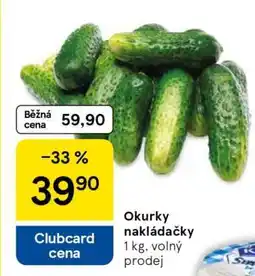 Tesco Okurky nakládačky nabídka