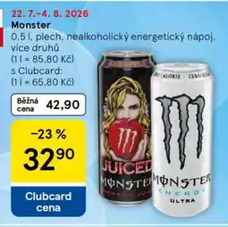 Tesco Monster nabídka