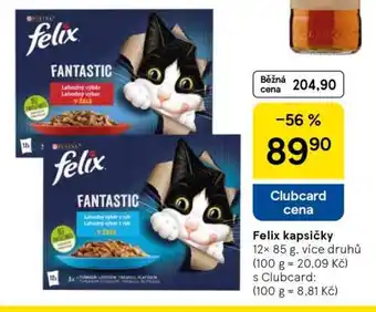 Tesco Felix kapsičky nabídka