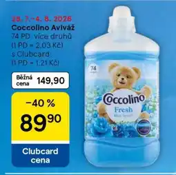 Tesco Coccolino aviváž nabídka