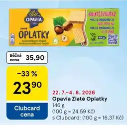 Tesco Opavia Zlaté Oplatky nabídka