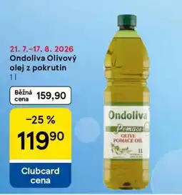 Tesco Ondoliva olivový olej z pokrutin nabídka