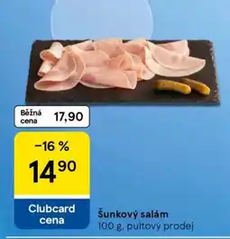 Tesco Šunkový salám nabídka