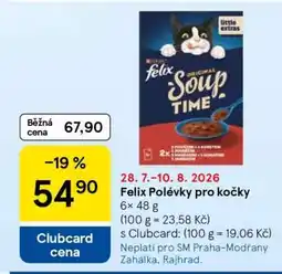 Tesco Felix Polévky pro kočky nabídka
