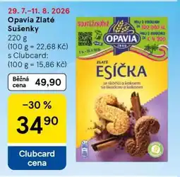 Tesco Opavia Zlaté sušenky nabídka