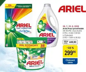Ariel prací prostředek