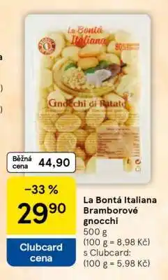 Tesco La Bonta Italiana Bramborové gnocchi nabídka