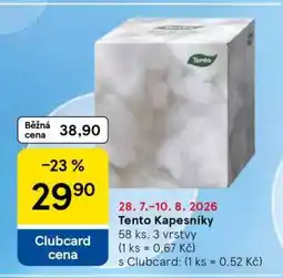 Tesco Tento kapesníky nabídka