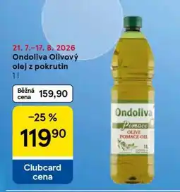 Tesco Ondoliva olivový olej z pokrutin nabídka