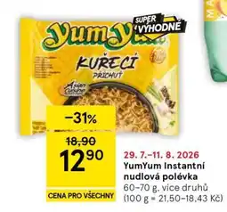 Tesco YumYum Instantní nudlová polévka nabídka