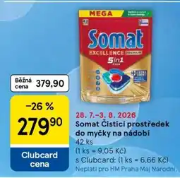 Tesco Somat Čisticí prostředek do myčky na nádobí nabídka