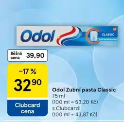 Tesco Odol Zubní pasta Classic nabídka