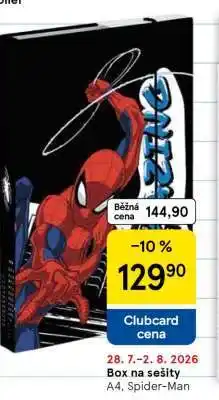 Tesco Box na sešity nabídka
