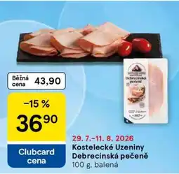 Tesco Kostelecké Uzeniny Debrecínská pečeně nabídka