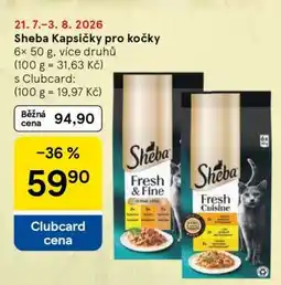 Tesco Sheba kapsičky pro kočky nabídka