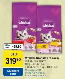 Tesco Whiskas Granule pro kočky nabídka