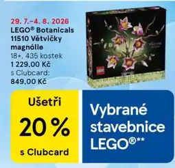 Tesco LEGO Botanicals 11510 Větvičky magnólie nabídka