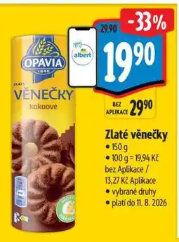 Albert Zlaté Věnečky nabídka