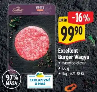 Albert Excellent Burger Wagyu nabídka