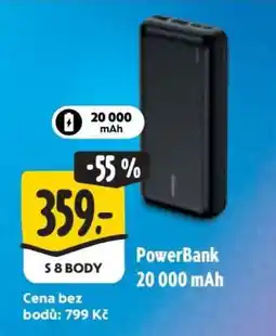 Albert PowerBank 20 000 mAh nabídka