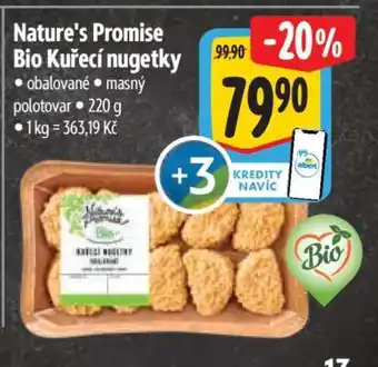 Albert Nature's Promise Bio Kuřecí nuggetky nabídka