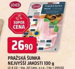 Trefa LE&CO PRAŽSKÁ ŠUNKA NEJVYŠŠÍ JAKOSTI nabídka