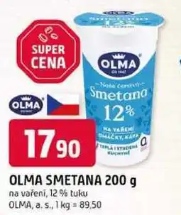 Trefa OLMA SMETANA 200 g na vaření, 12% tuku nabídka