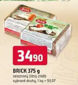 Trefa BRICK 375 g celozrnný žitný chléb vybrané druhy nabídka