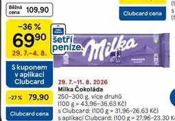 Tesco Milka Čokoláda nabídka