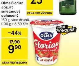 Tesco Olma Florian Jogurt smetanový ochucený, 150 g, více druhů nabídka