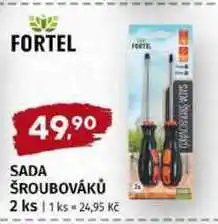 Trefa FORTEL SADA ŠROUBOVÁKŮ 2 ks nabídka